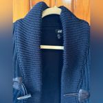 H&M  Women's Sweater Jacket Black &‎ Green Size Xl Photo 4