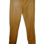 L'Agence Womens Sabine Dark Khaki Coated Skinny Mid Rise Jeans Size 26 Photo 0