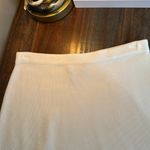 Petite Sophisticate  Ivory Ribbed Skirt Size 8 Photo 5