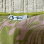 ZARA  Marble Jacquard Cropped Tank Top Photo 4