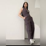 Athleta  Brooklyn Utility Jumpsuit shale purple gray size 10 NWT Photo 15