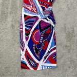 Emilio Pucci  Women’s Sleeveless Dress Ruched Abstract Print Art in Multicolor 8 Photo 4