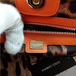 Dolce & Gabbana  Orange Patent Leather Tote Photo 6