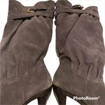 Michael Kors PARKER Gray Suede Platform High Heel Tall Boots Photo 8