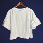 Vineyard Vines Ruffle Bell Sleeve Blouse in White Photo 0