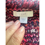 J.Jill Tweed Sweater Cardigan Size Large Burgundy Fringe Knit Blazer Career Red Photo 4