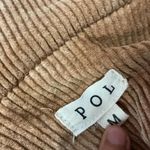 POL Corduroy Raw Hem Blazer Jacket Tan Brown Distressed Edgy Medium Photo 2