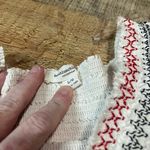 Beach Lunch Lounge | White 100% Cotton Off the Shoulder Festival Blouse Sz L Photo 2