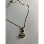 Monet  Gold Tone Round Rhinestone Dangle Earrings and Necklace set Brand NEW Photo 7