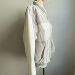 FILA Vintage 80s  Women's Windbreaker Zip Sleeves Vest White Gray Italy Medium Photo 3