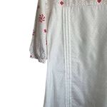 Women Tunic Top L Abstract Geometric Artsy‎ Boho Dainty Fairy Chic Desi Fashion White Size L Photo 4