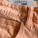 NWT Abrand A High Rise Relaxed Short Frayed Hem In Peach 31 Photo 5