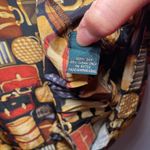 J. McLaughlin  for Sanyo Vintage 100% Silk Purse Print Button Down Blouse size 10 Photo 8