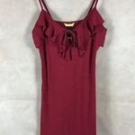 PRINCE & FOX AERO Red Ruffle Mini Tank Dress NWT SMALL Photo 4
