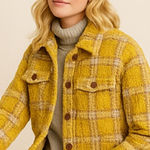 Driftwood Anthropologie  Ryan Plaid Sherpa Jacket EUC Size Large F291 Photo 0