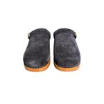 RE/DONE NIB 70s Classic Leather Clogs in Black Suede Size 40 Photo 3