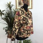 ATL Studio Brown Paisly 6 Jacket without Removable Faux Fur Trim Office Siren Photo 4