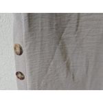 Fortune + Ivy Denim Beige XL Wide Buttons Shirt Women's Tan Photo 1
