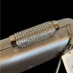 Nina Elegant  NWT Silver clutch Evening bag Photo 2