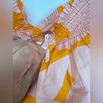 Free People NWOT Free People Mila Printed Mini Dress In Pink & Orange Photo 7