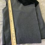 Splendid Xs Sherpa Lined Vest X - Small Gray Black Goth Preppy Photo 5