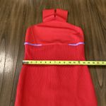 Herve Leger Revolve Herve By Herve Léger High Neck halter Bandage mini Dress red cardinal L Photo 2