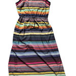 Athleta Havana Multicolor Striped Midi Sundress S Red Photo 0