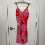 Natori Passion Flower Slip Dress XS Red Photo 2