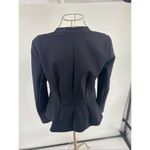 Rebecca Taylor Black Peplum Jacket Hook Eye Closure Blazer Women’s Size 6 Photo 11