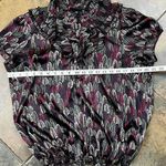 Apostrophe  Feather High Neck Blouse Large Photo 3