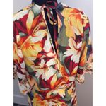 New NWT Figeroa Flower Flutter Sleeve Tiered Sunflower Floral Large Lined Yellow Size XL Photo 7