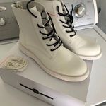 ALDO All White Combat Boots Photo 0