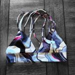 PINK - Victoria's Secret VS Victoria's Secret Pink Banded Strappy Bralette Size XS Marble Blue White Photo 6