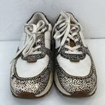 Madewell MWL Size 7.5 Kickoff Trainer Sneaker Leather Calf Hair Lace Up Shoes Photo 4