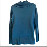Jones New York  Teal Cowl Neck Sweater Photo 1