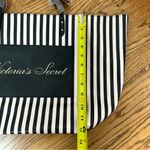 Victoria's Secret Victoria’s Secret Pink Striped Weekender Faux Leather Tote Bag NWT Photo 9