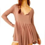 Free People  We The Free Clover Split Neck Babydoll Tunic Photo 0