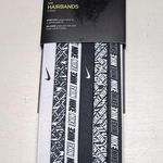 Nike Six Pack Stretchy Athletic Sporty Black and White Headbands Set NWT Photo 0
