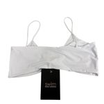 Naked Wardrobe  Bikini Top Knotted Front White XL Photo 1