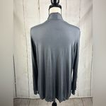 Super Nova Gray Cascading Front Cardigan Soft Rayon Lightweight Size L Photo 1