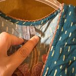 Anthropologie Blank London  Tatiana Dark Teal Floral Kaftan Midi Dress Photo 4