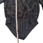 AllSaints Amara Broderie Bodysuit Black V Photo 5