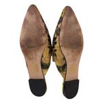 J. Crew Marna Emboirdered Slider Flat Womens 6.5 Metallic Quiet Luxury Mule Shoe Gold Photo 11