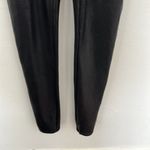 Spanx  black skintight faux leather liquid stretchy coated pull on leggings small Photo 3