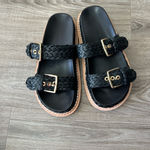 Ulla Johnson ‎ Kiera Raffia Slide in Black- New Photo 5