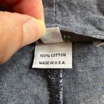 Bryn Walker Brynn Walker Chambray Blue Cotton Wide Leg Pants Trousers High Waisted Photo 6