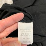 Vintage Black Tank Dress Sz XL Flower Design White Trim Photo 10