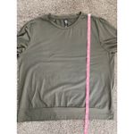 Lukka Lux Long Sleeve Crewneck Top – Olive Green Size L Size L Photo 4