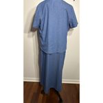 Vintage Napa Valley Blue Denim Embroidered Dress (Large) & Shacket (Medium) Set Photo 1