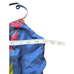 Lulus  Maxi Dress With Tie Floral Print Criss Cross Back High Slit Cruise Prom M Photo 8